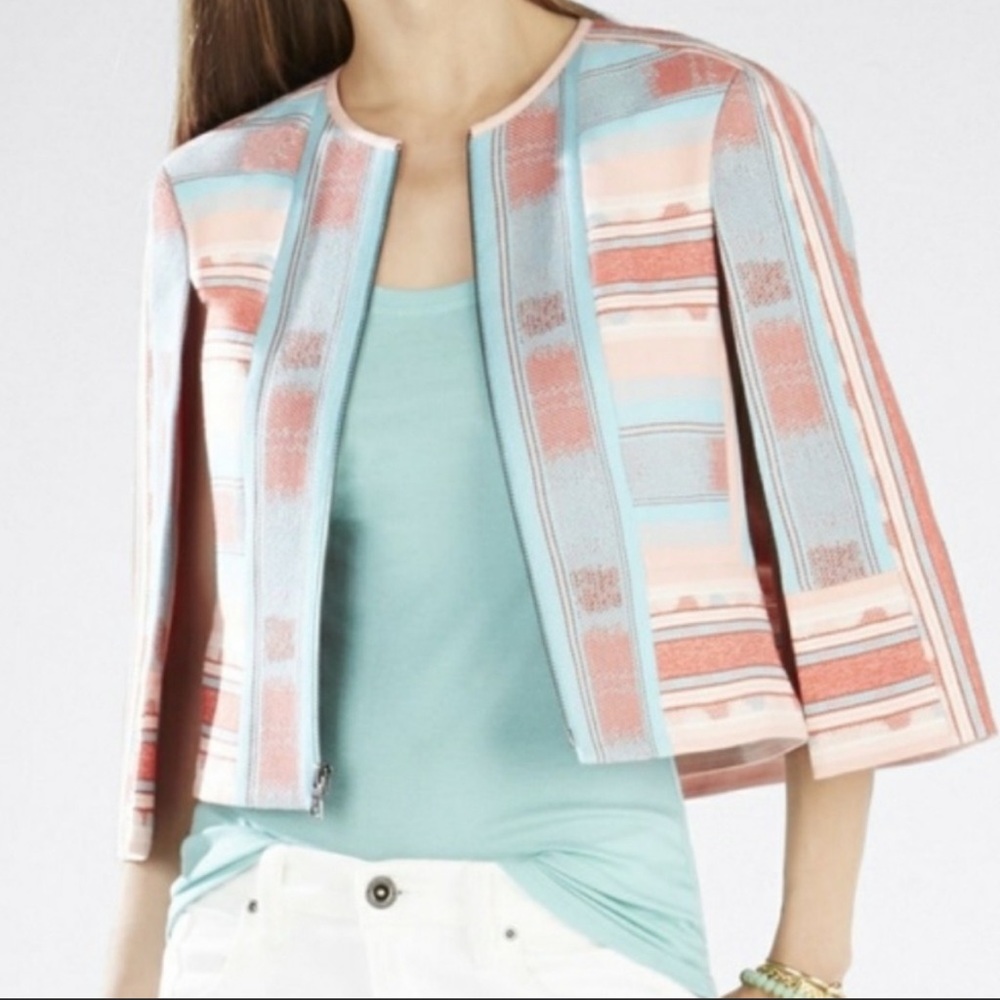 BCBG Zachary Jacquard Cape.